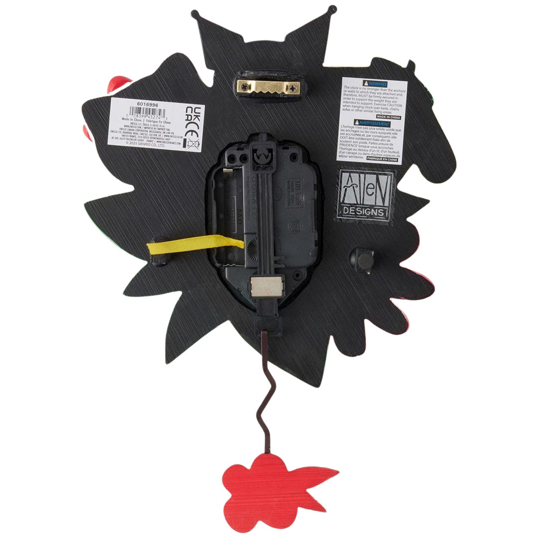 Allen Designs Hello Kitty and Friends Clock back