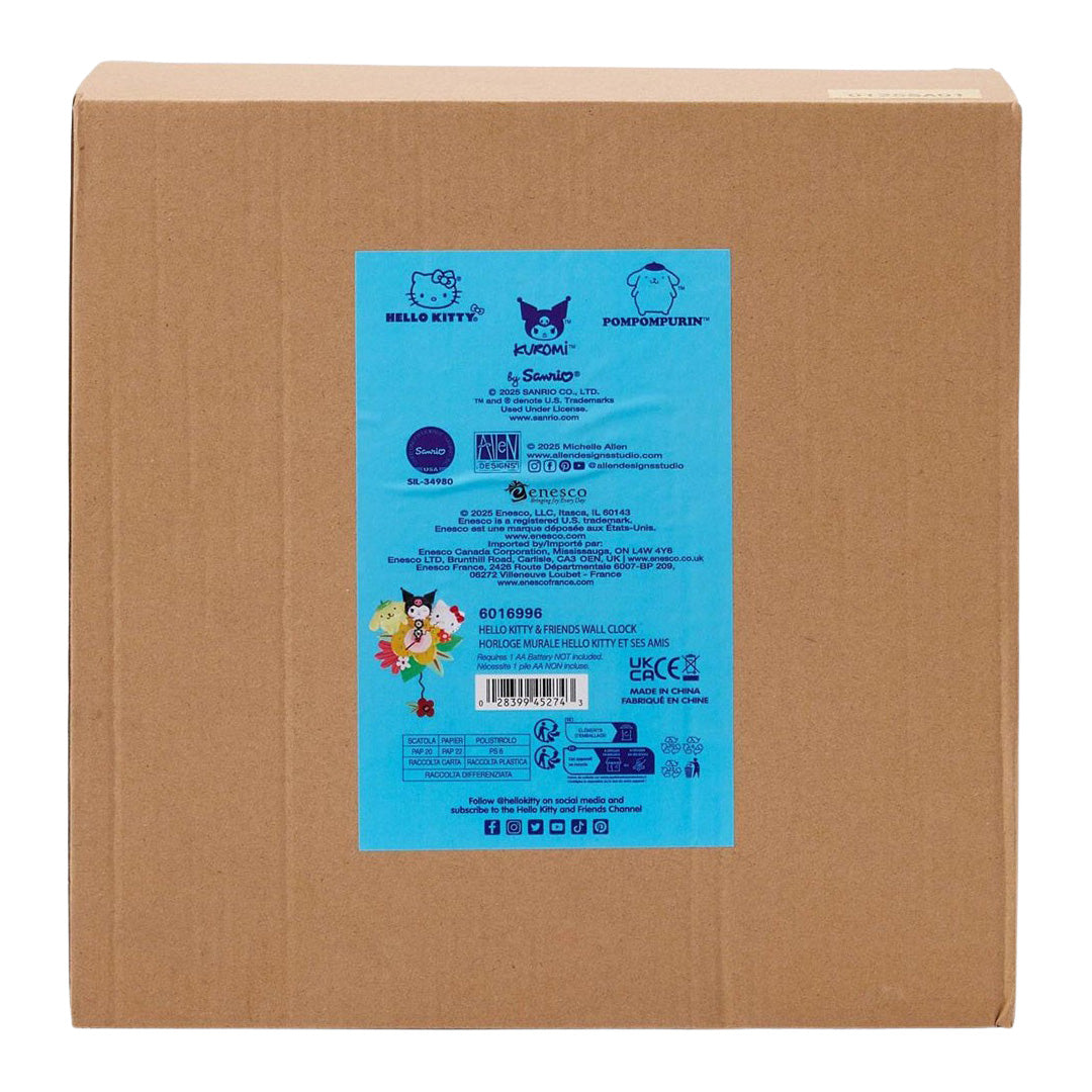 Allen Designs Hello Kitty and Friends Clock box back