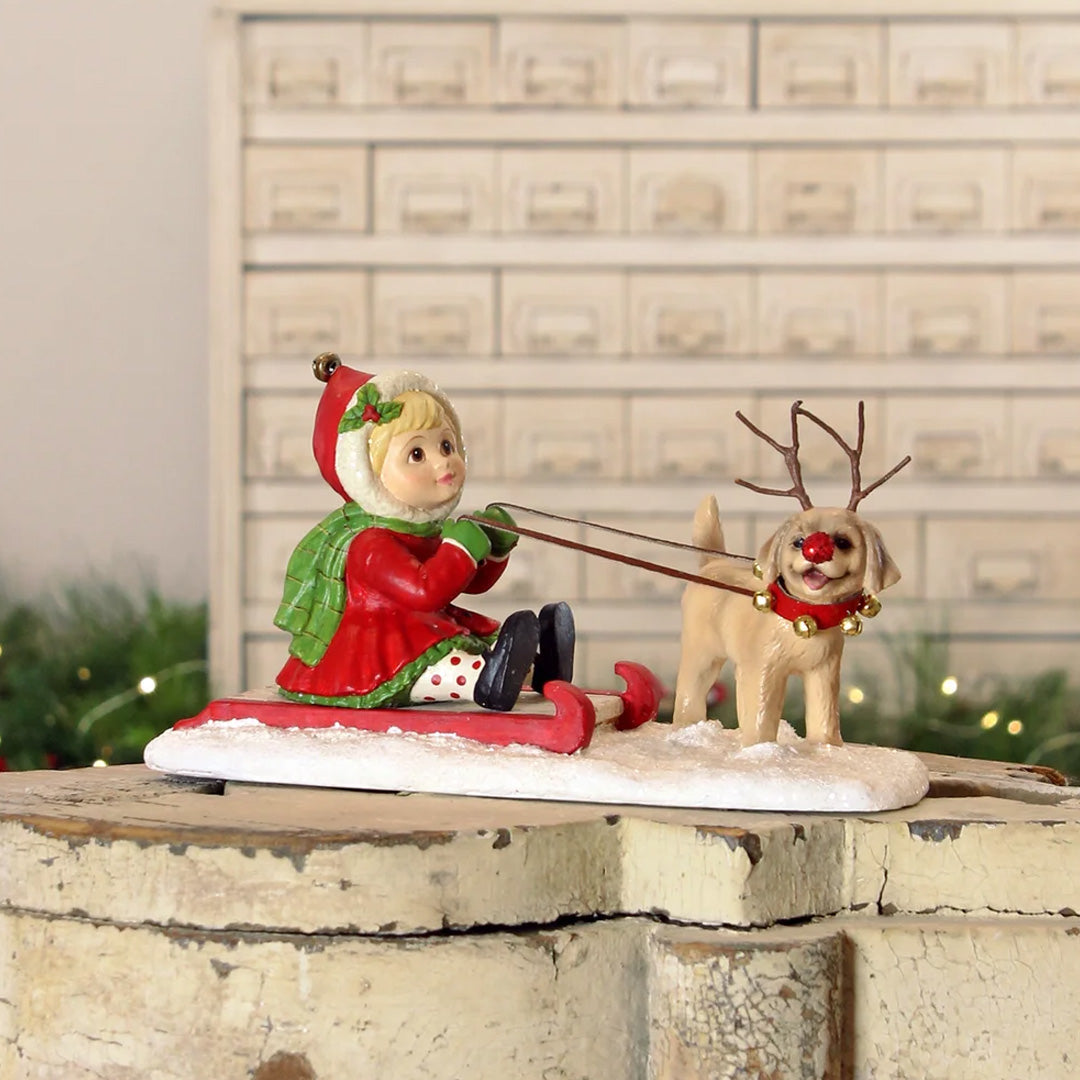 Bethany Lowe Clare with Puppy front lifestyle