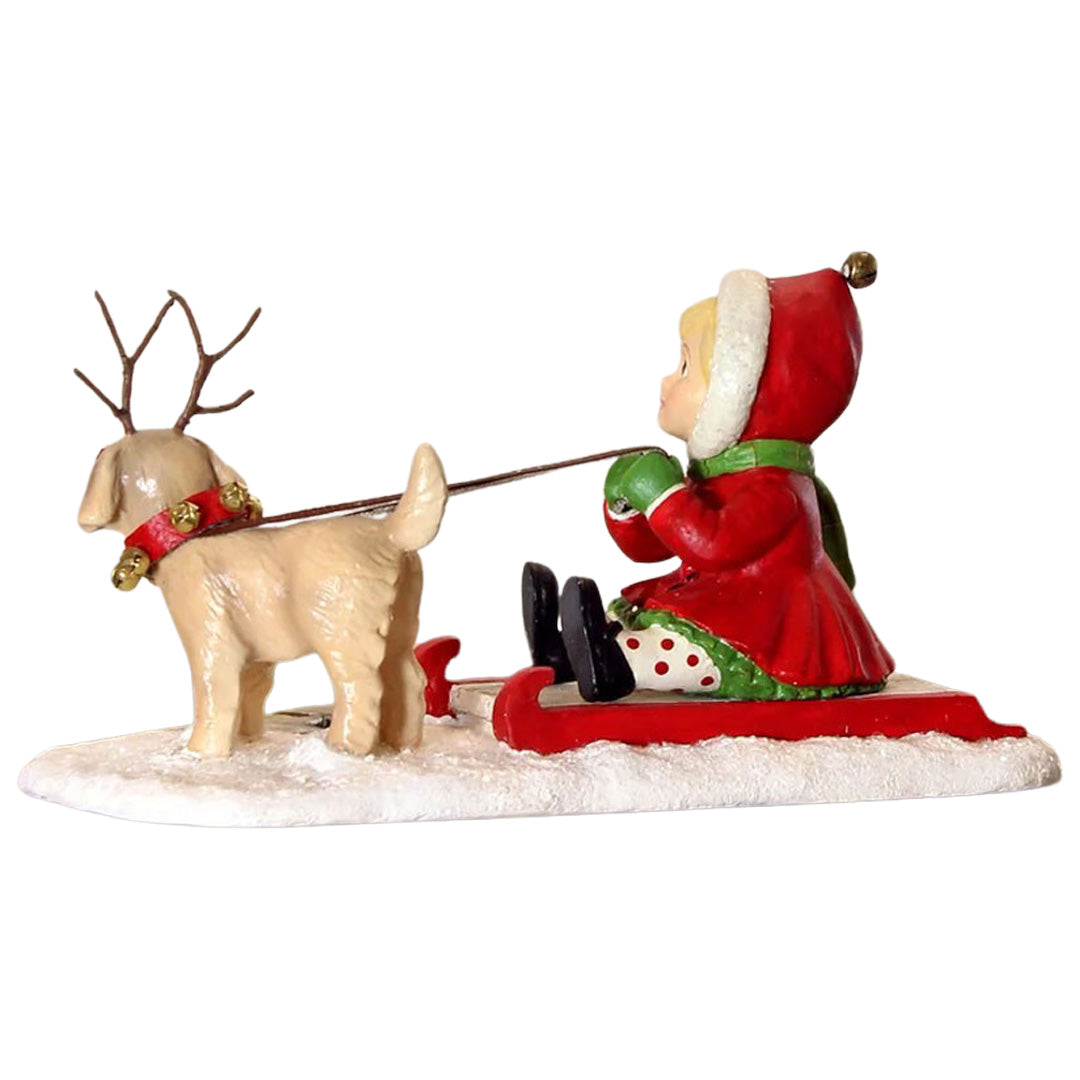 Bethany Lowe Clare with Puppy back