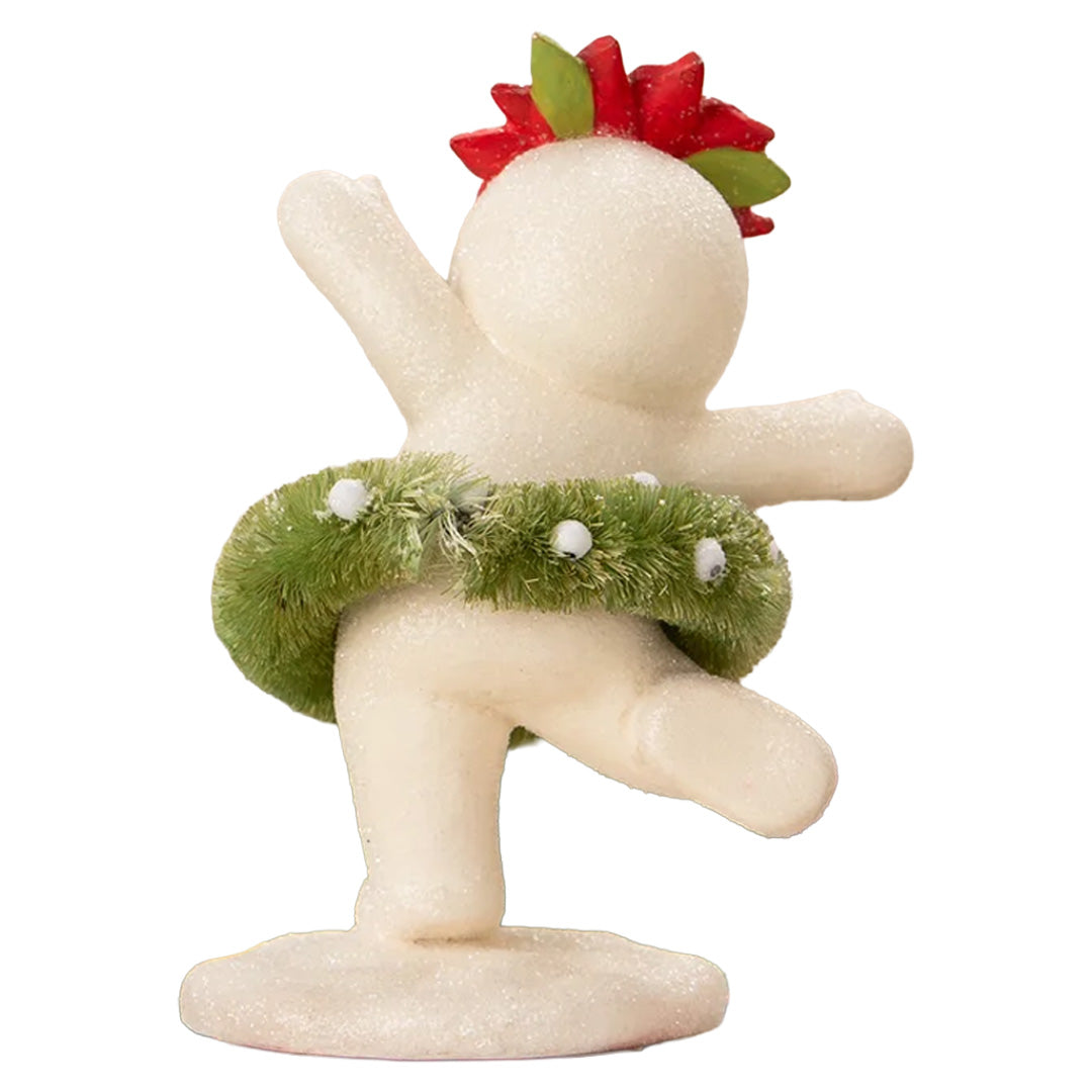 Cuddle Decor Bethany Lowe Dancing Snowman Girl back white