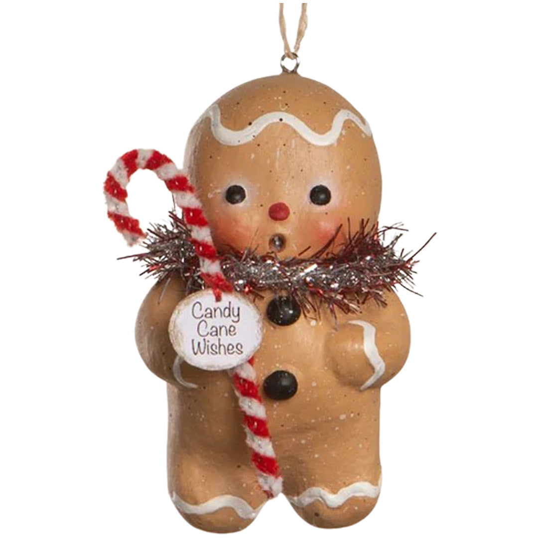 Michelle Allen for Bethany Lowe Gingerbread Boy Ornament front
