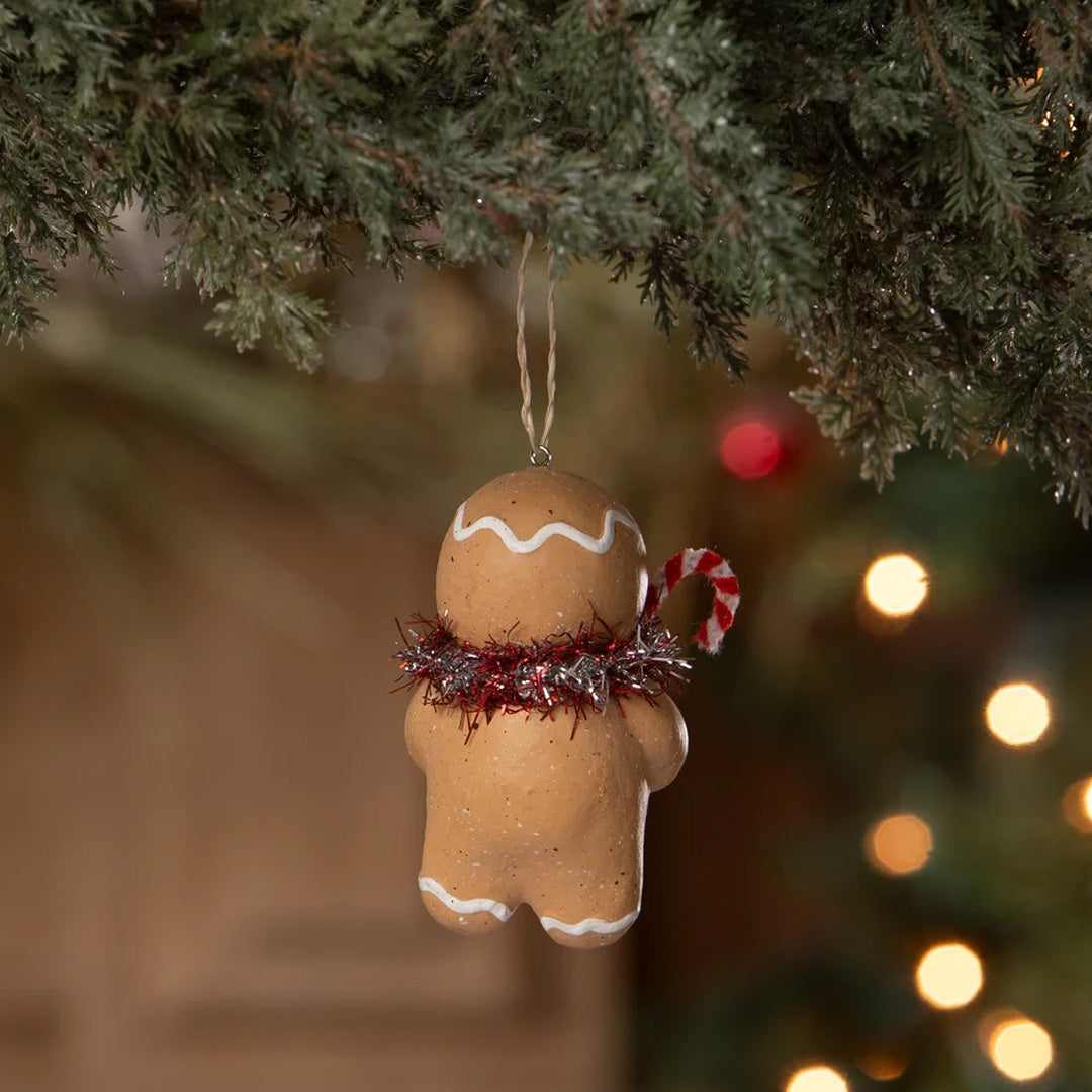 Michelle Allen for Bethany Lowe Gingerbread Boy Ornament back lifestyle