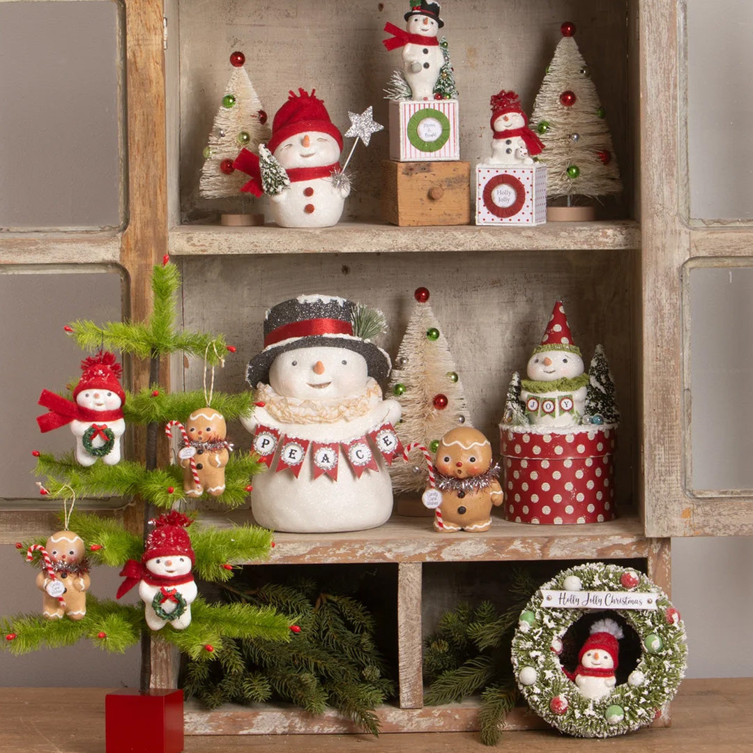 Michelle Allen for Bethany Lowe Gingerbread Boy Ornament set lifestyle