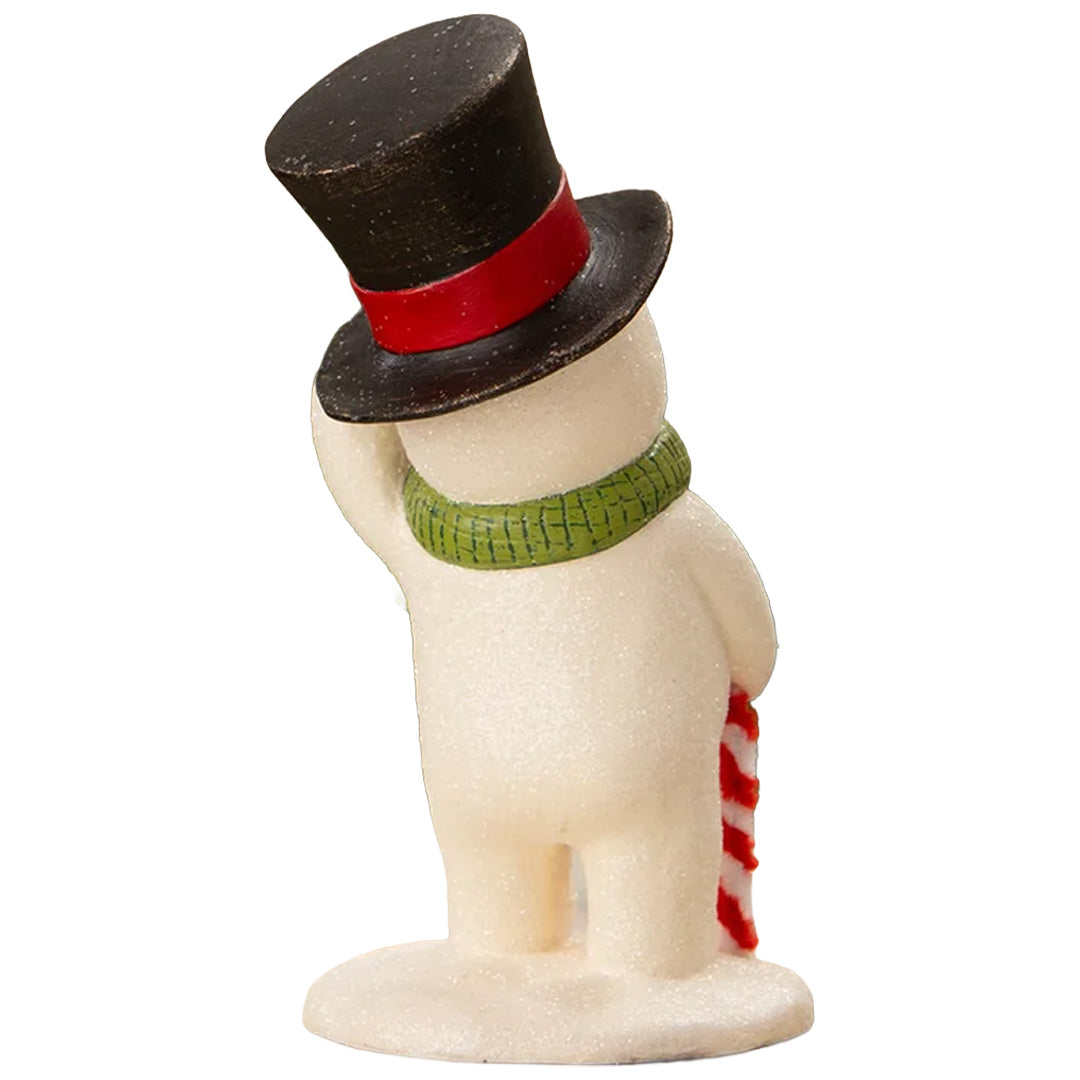 Cuddle Decor Bethany Lowe Good Day Mr. Frost back white