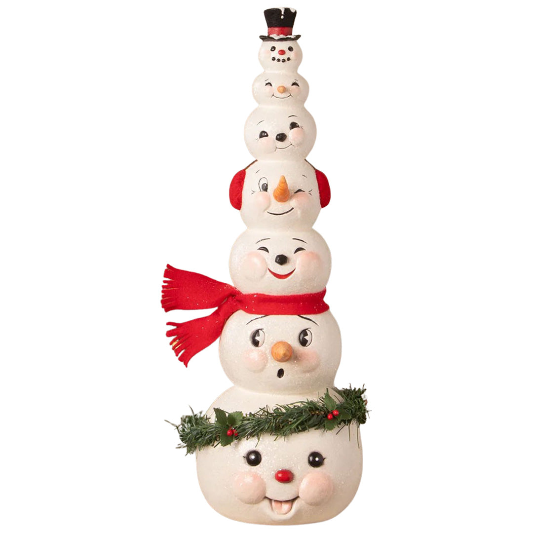 Bethany Lowe Happy Snowman Stack front