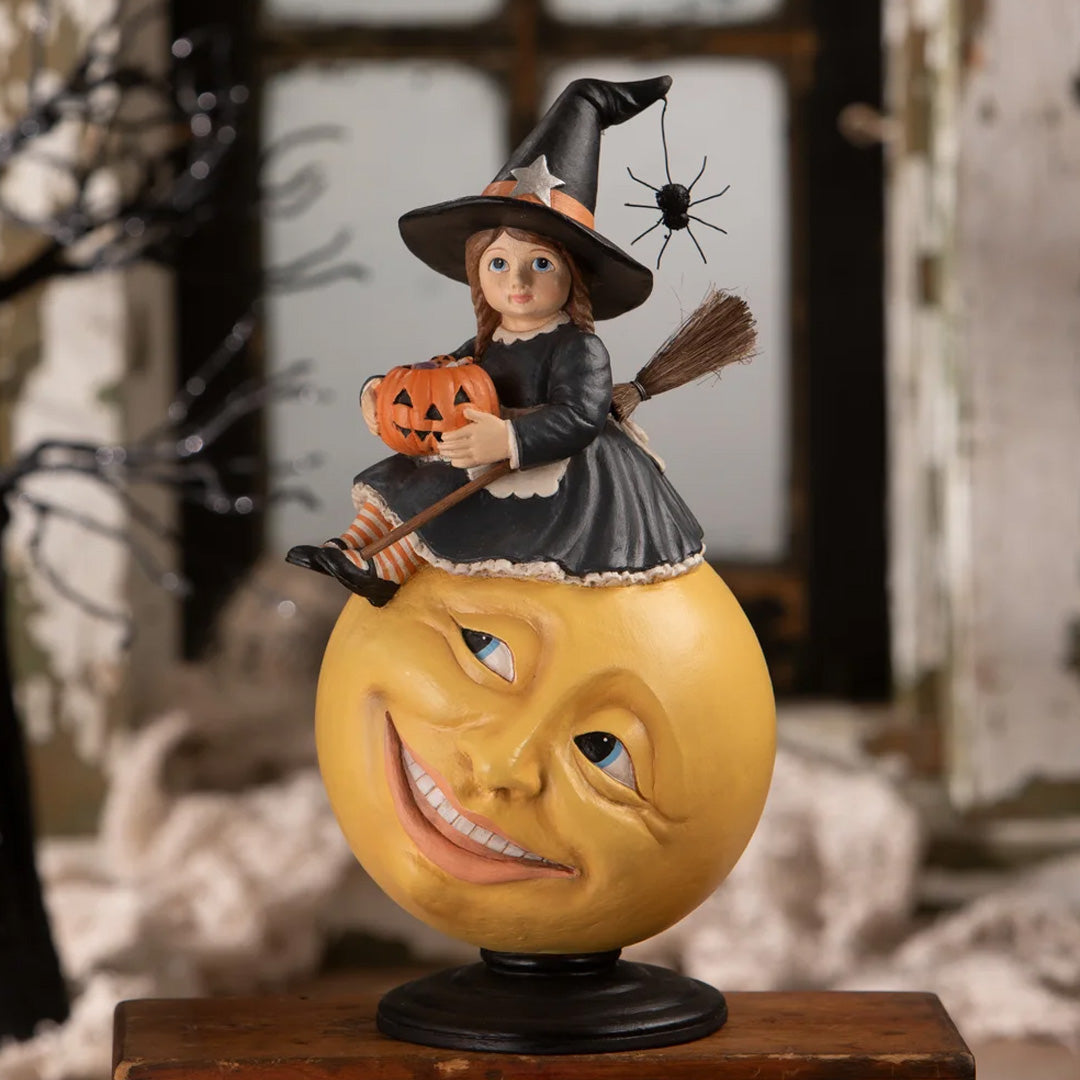Bethany Lowe Hattie Witch on Moon front lifestyle