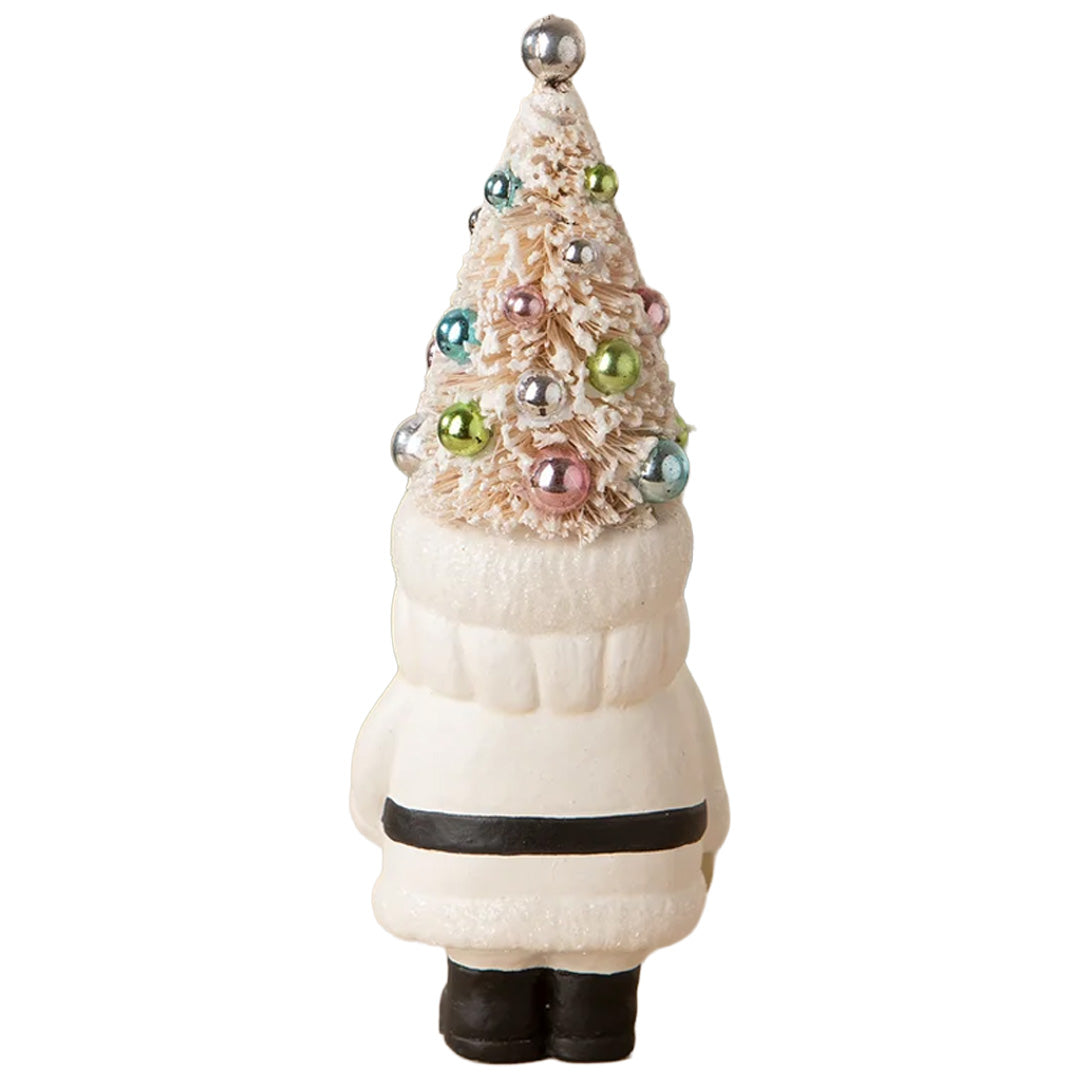 Cuddle Decor Bethany Lowe Pastel Tree Santa with Candy back