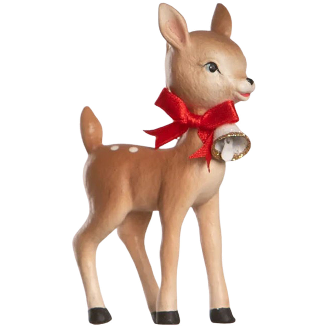 Bethany Lowe Retro Ruby Reindeer Ornament front