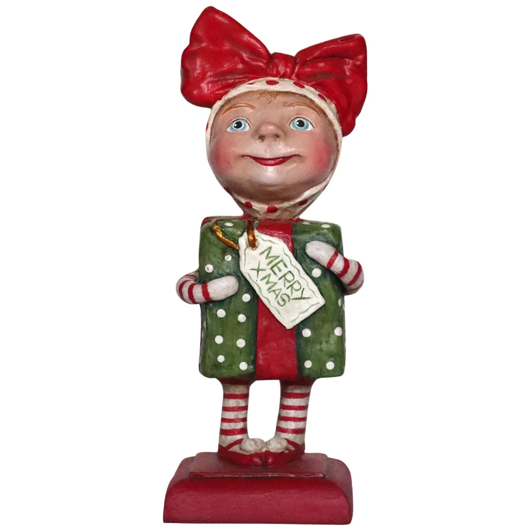 Debra Schoch for Bethany Lowe Surprise Package Girl front