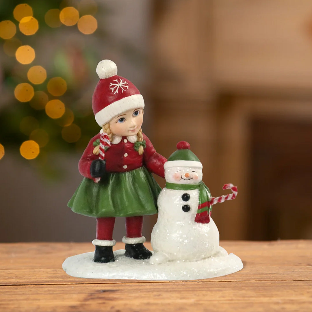 Bethany Lowe Susie with Snowman front lifestyle