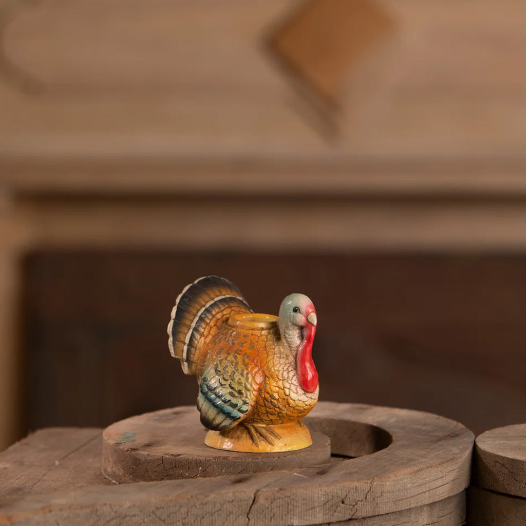 Bethany Lowe Vintage Turkey Candlestick front