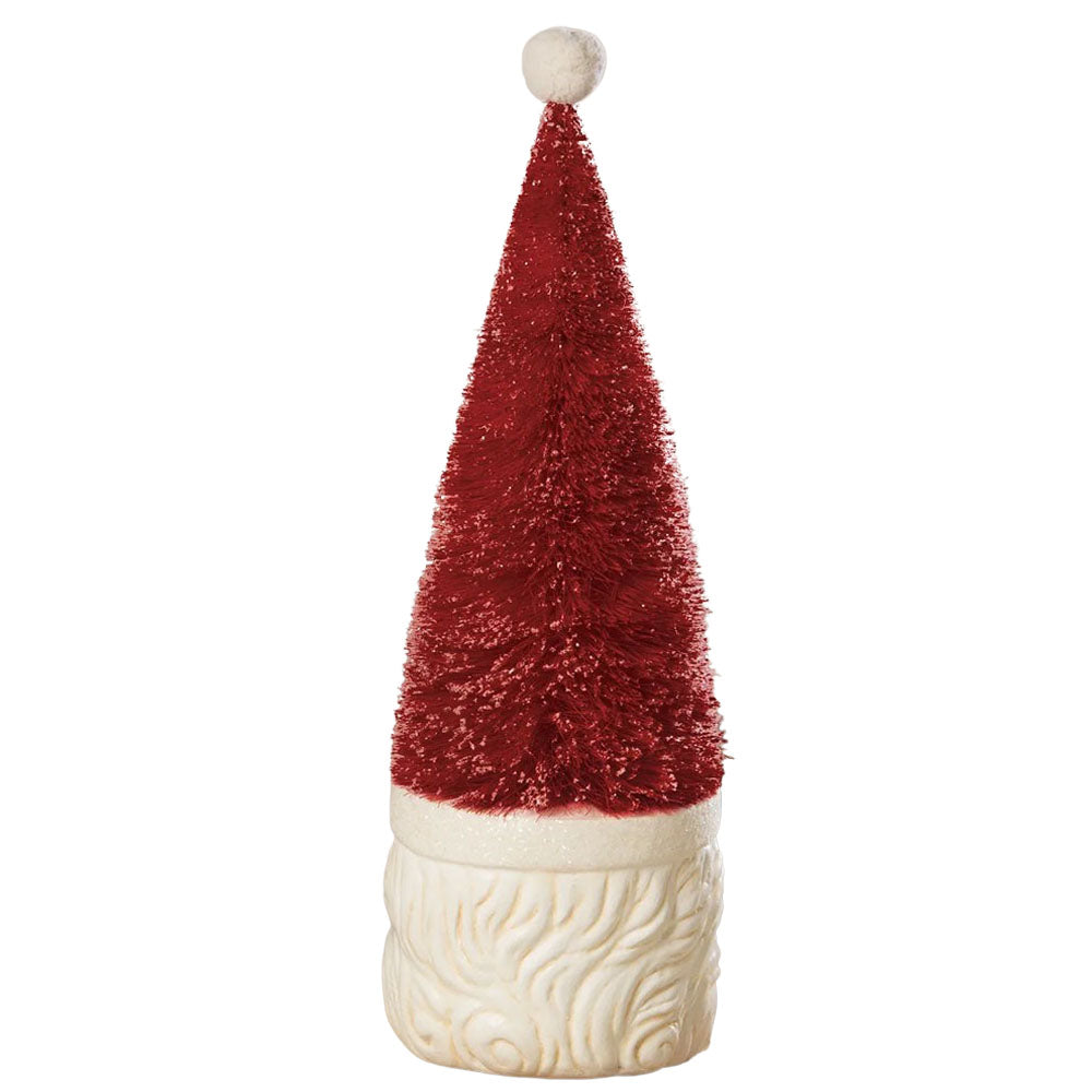 Bottle Brush Santa Red by Bethany Lowe back