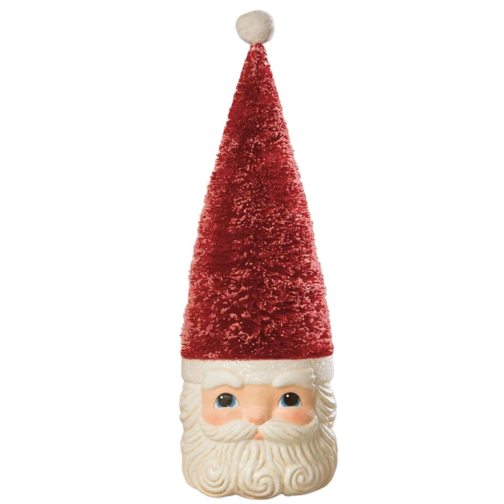 Bottle Brush Santa Red by Bethany Lowe front