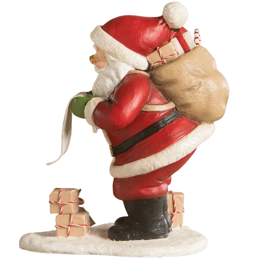 Checking it Twice Santa by Bethany Lowe side