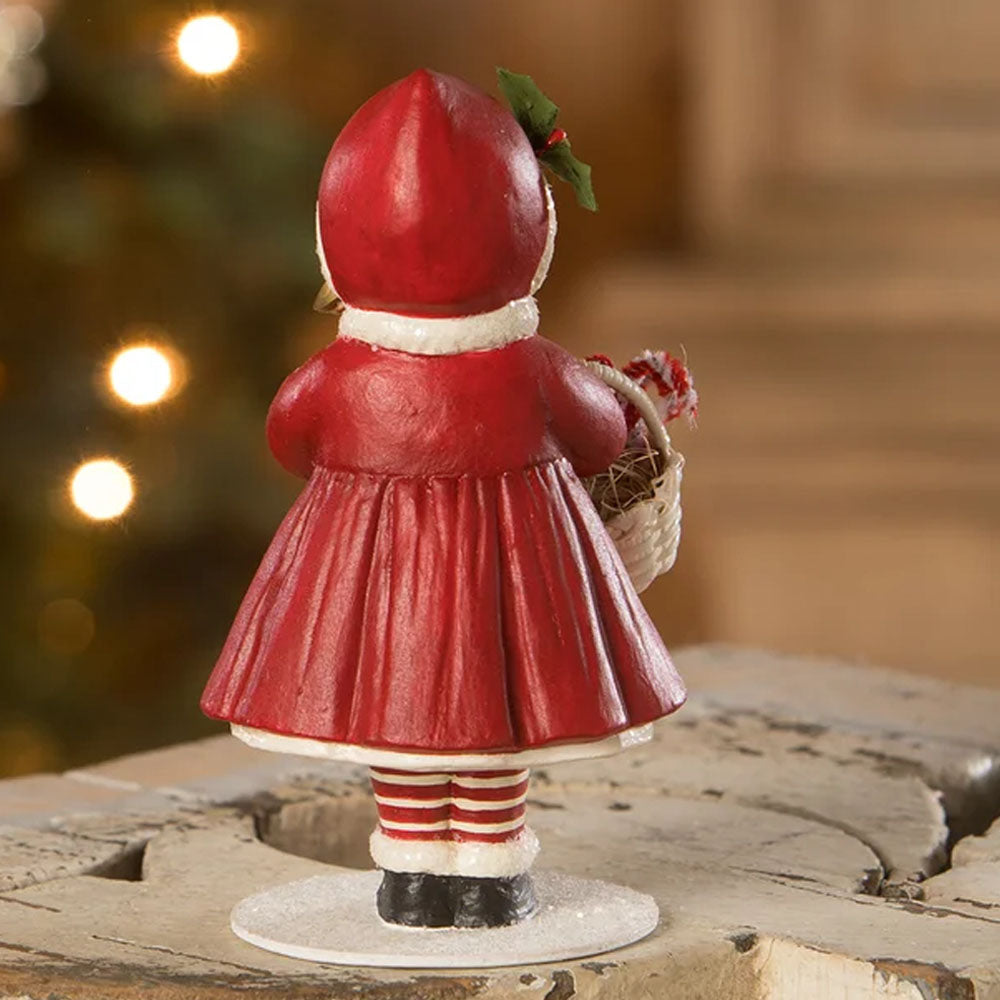 Little Caroling Lucy with Bell by Bethany Lowe back style