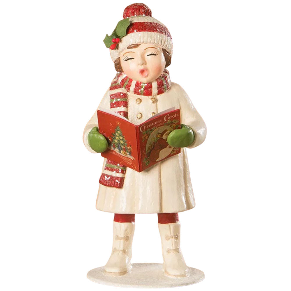 Christmas Caroling Leah with Book by Bethany Lowe front