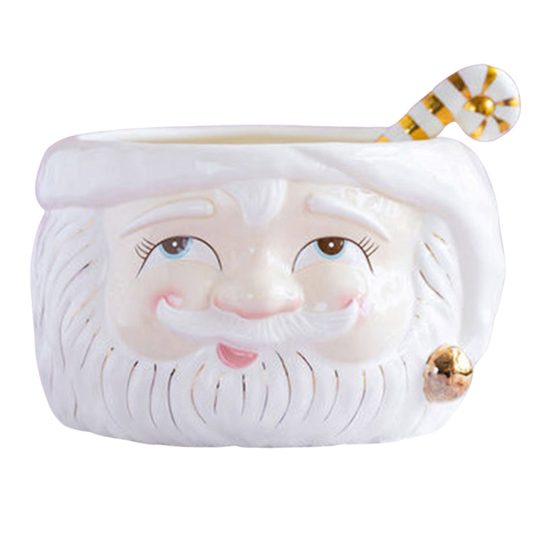 Papa Noel Punch Bowl with Ladle Christmas Tableware by Glitterville