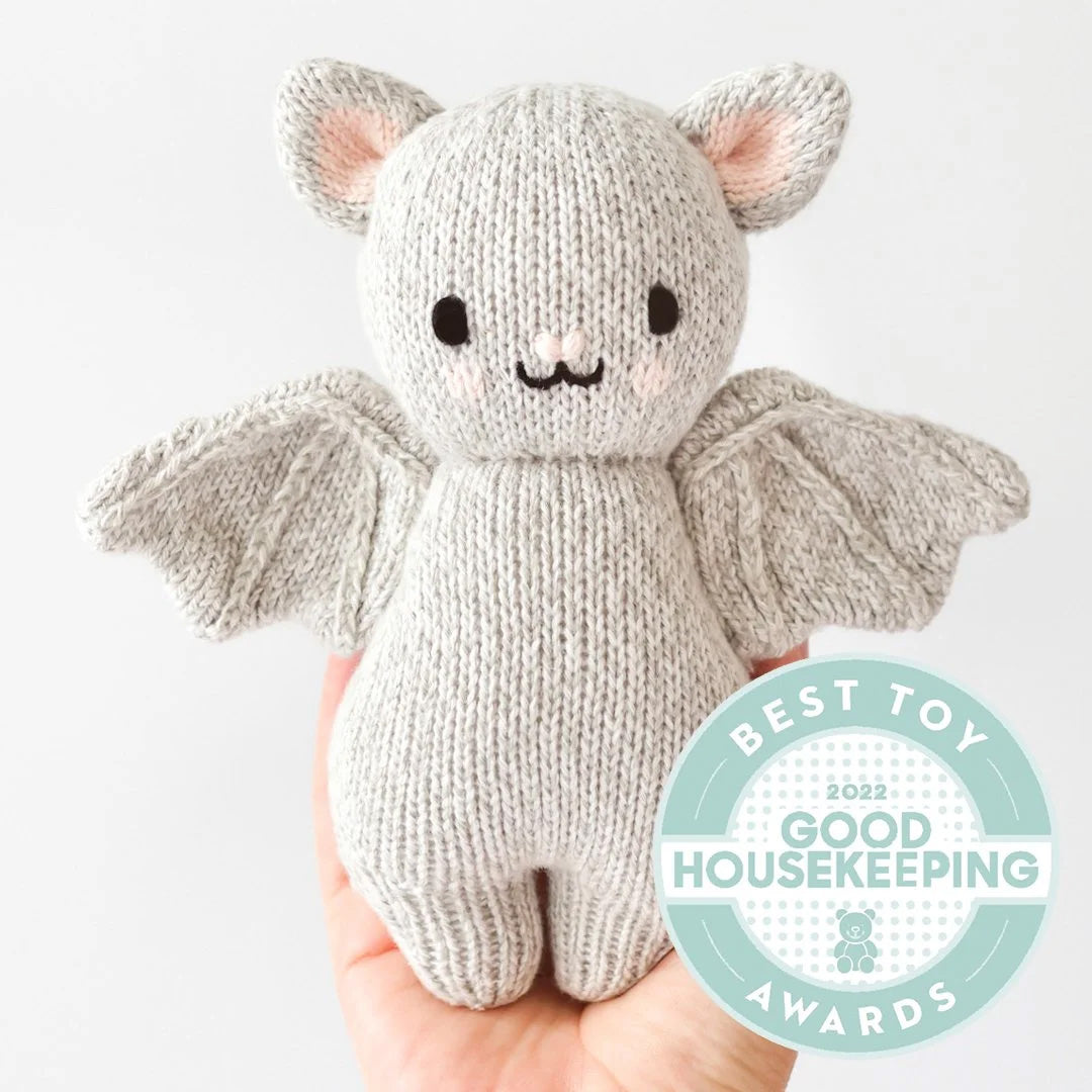 Cuddle Kind Baby Bat Grey lifestyle