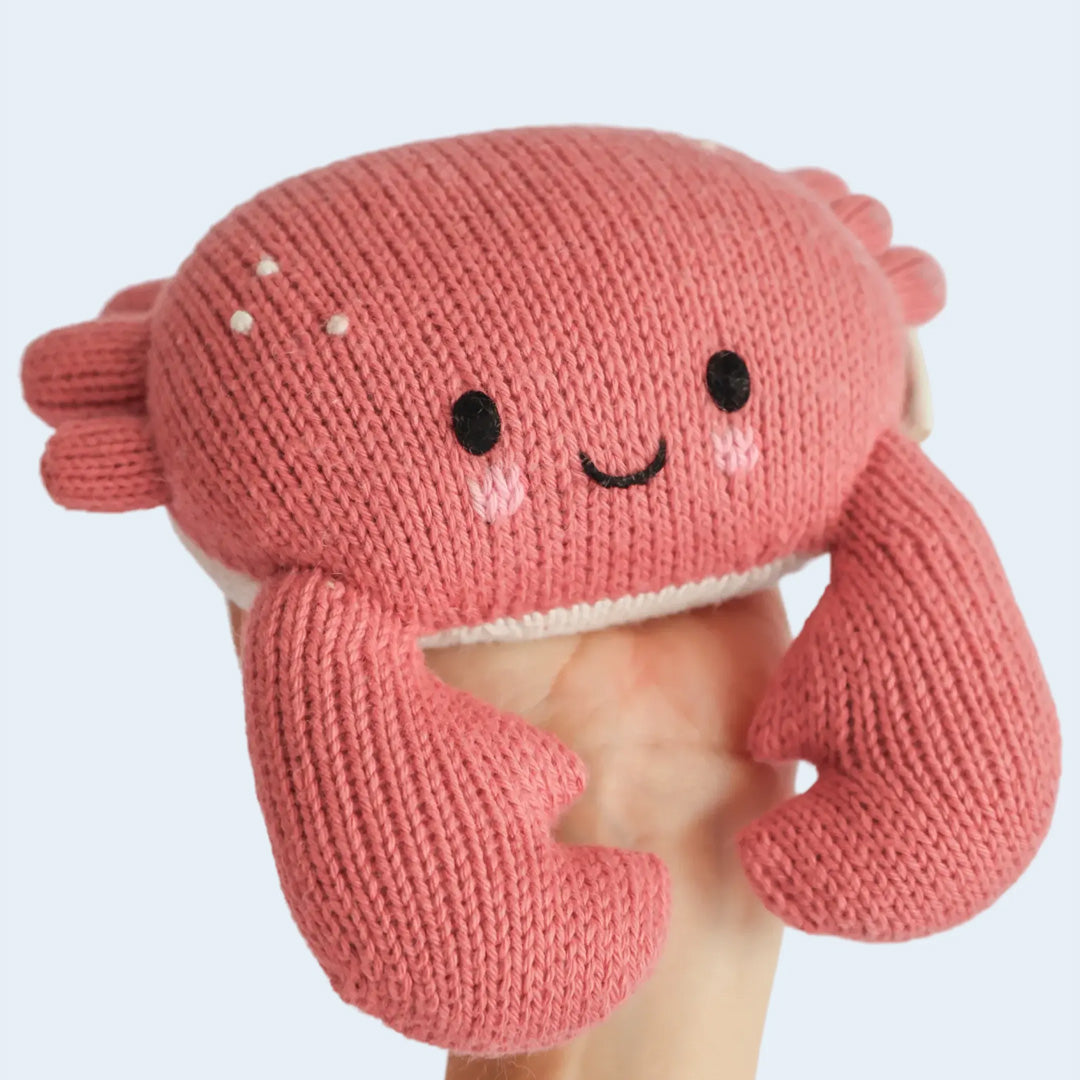 Cuddle Decor Cuddle Kind Baby Crab Coral front