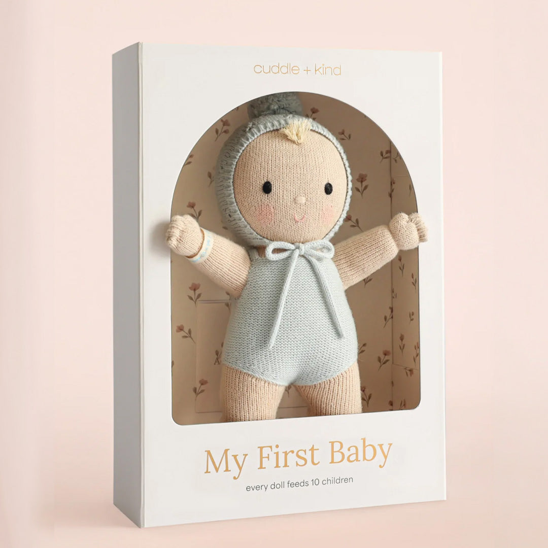 Cuddle Decor Cuddle Kind My First Baby Bluebell 14" front lifestyle