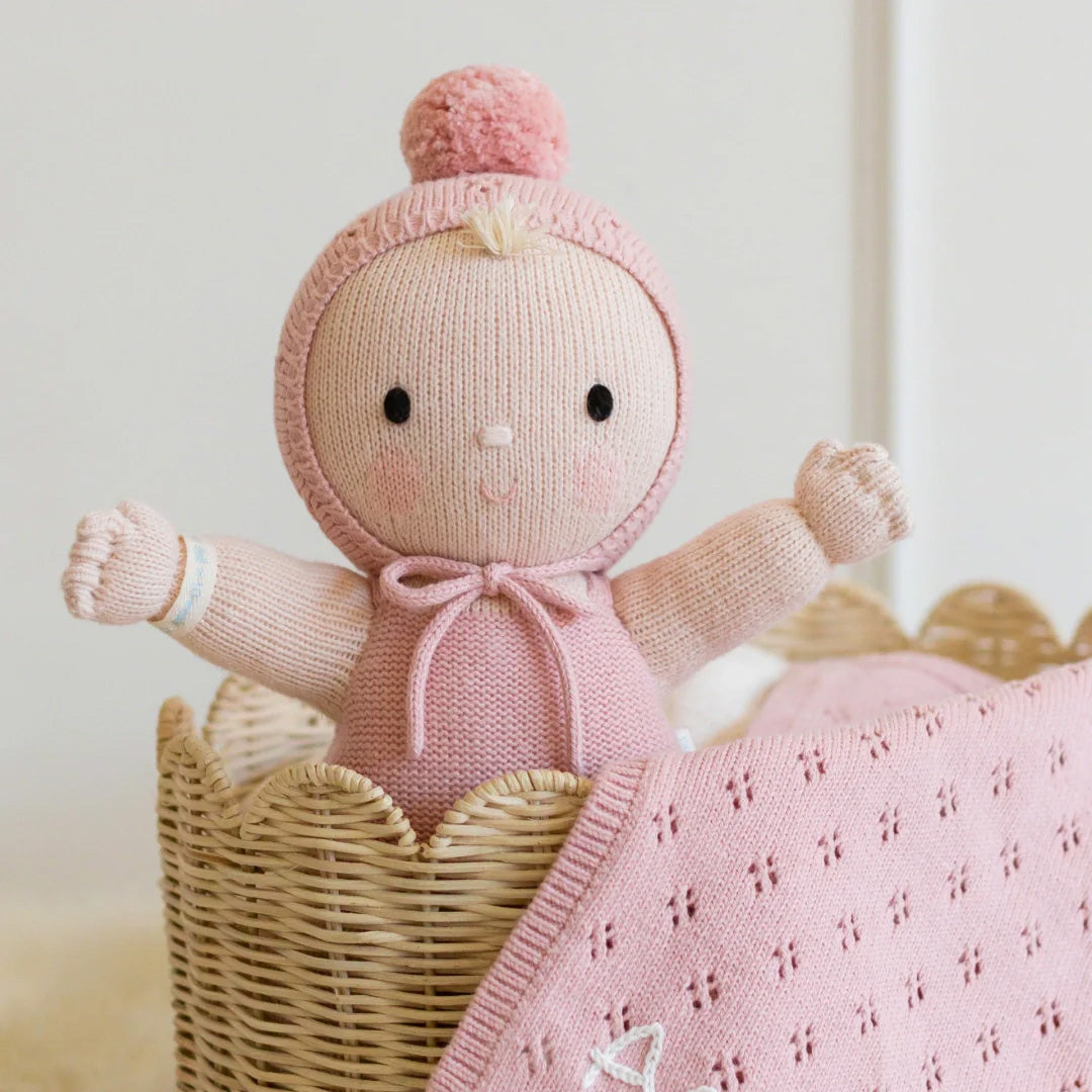 Cuddle Decor Cuddle Kind My First Baby Berry Rose lifestyle