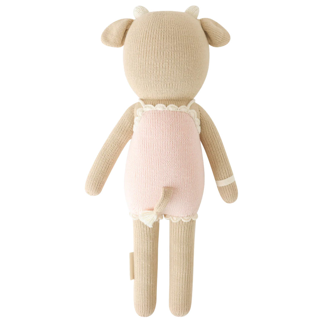 Cuddle Decor Cuddle Kind Ava the Cow Powder Pink back