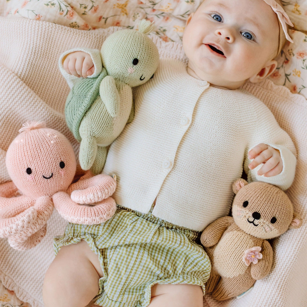 Cuddle Kind Baby Sea Turtle Kelp Green 7