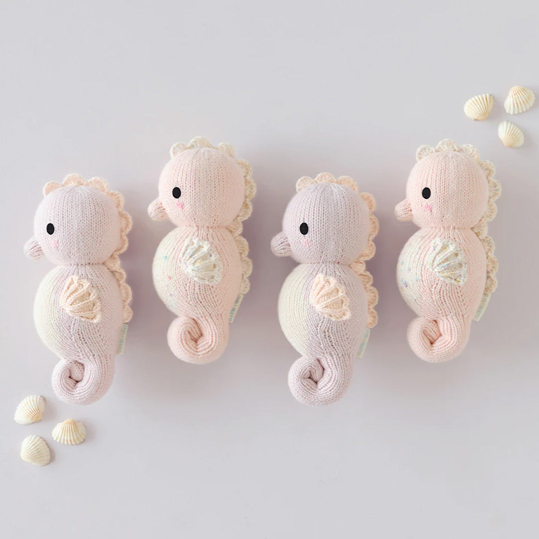 Cuddle Decor Cuddle and Kind Baby Seahorse Powder Pink set