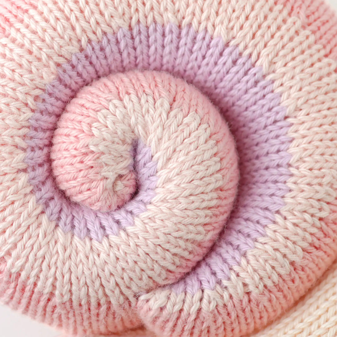 Cuddle Decor Baby Snail Peony by Cuddle+Kind close up