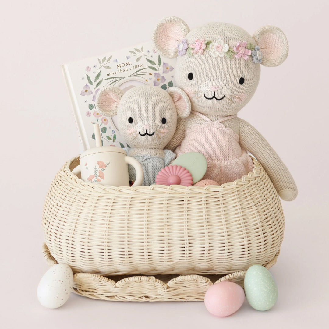 Cuddle Decor Cuddle and Kind Beatrice the Mouse Periwinkle set