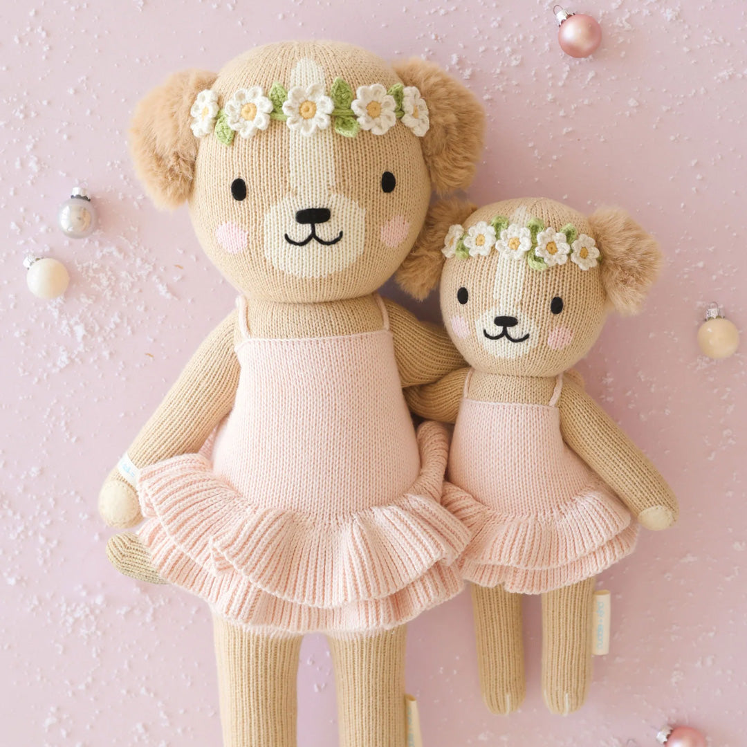 Cuddle Kind Evelyn the Golden Puppy Ballet Pink 6