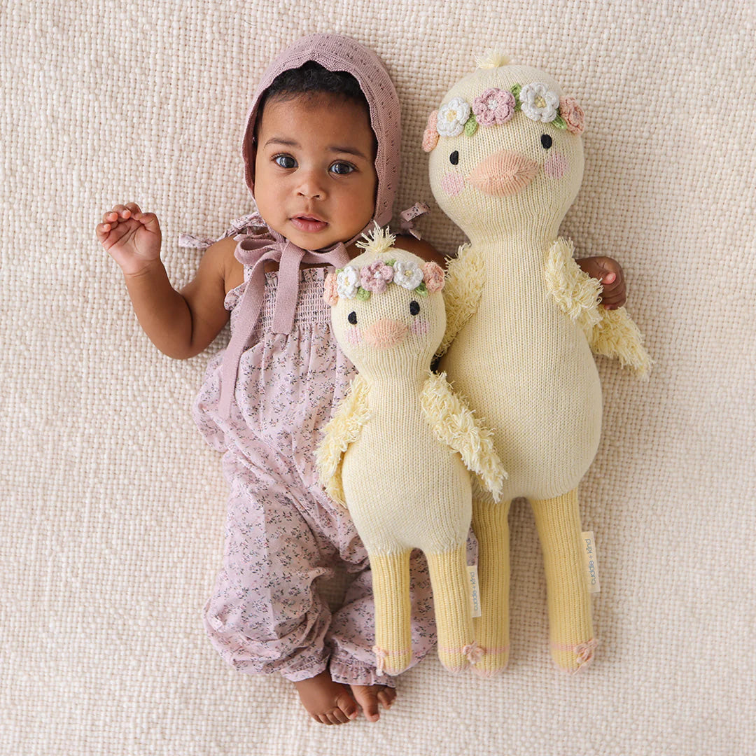 Cuddle Decor Flora the Duckling Mauve by Cuddle+Kind lifestyle 1