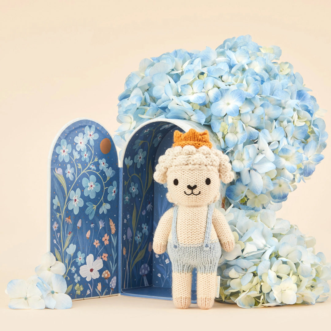 cuddle kind Tiny Sebastian the Lamb