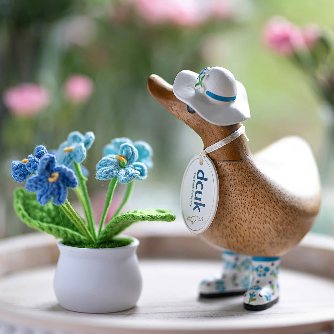 DCUK Flower Hat and Boot Ducky forget me not lifestyle 1