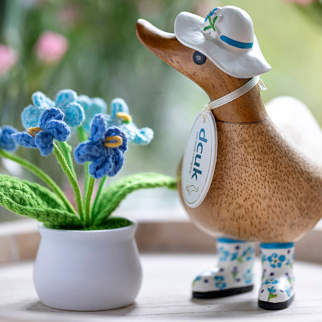 DCUK Flower Hat and Boot Ducky forget me not lifestyle 2