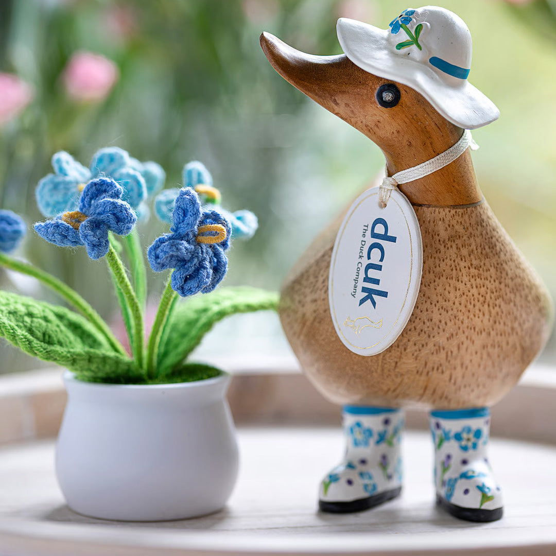 DCUK Flower Hat and Boot Ducky forget me not lifestyle 3
