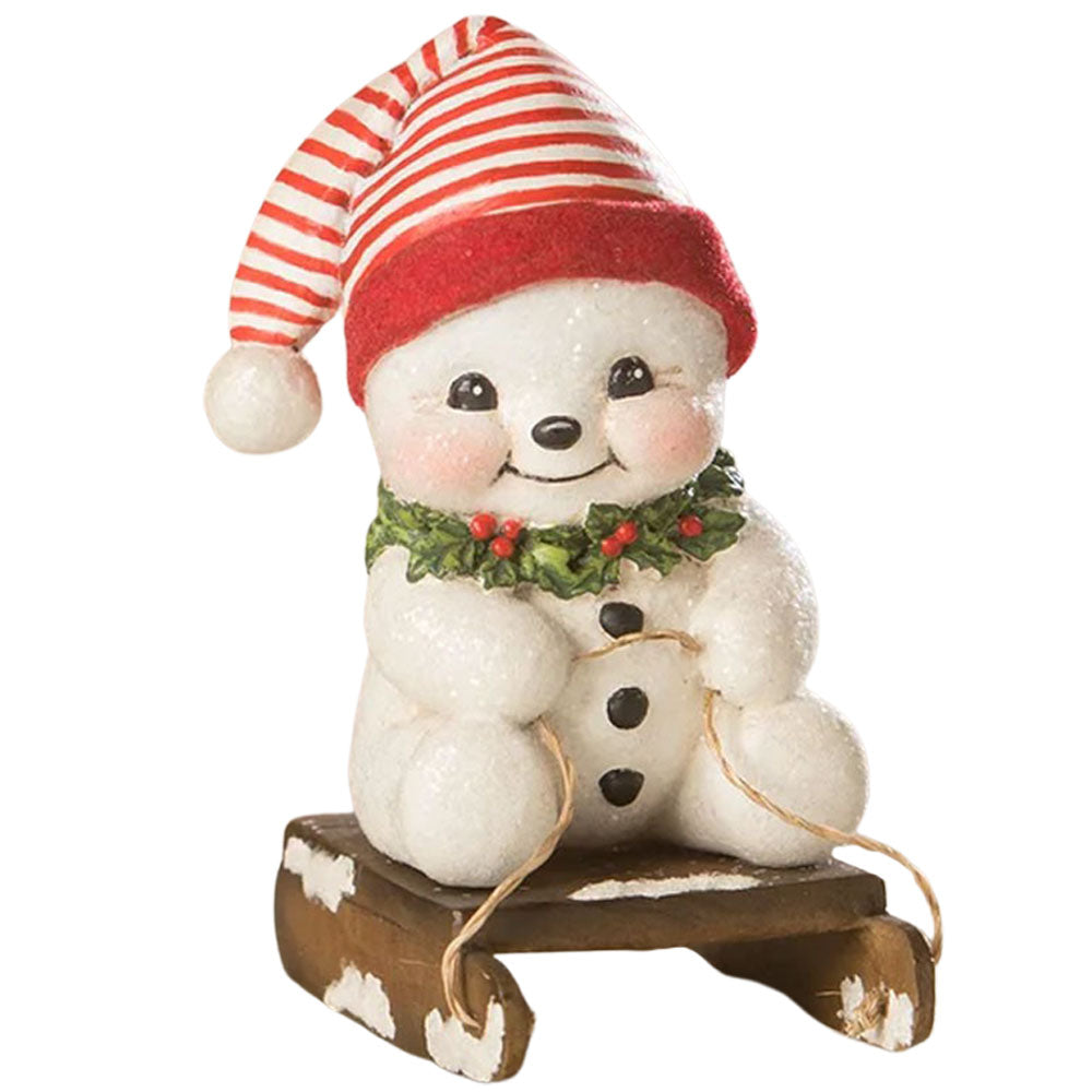 Down the Slopes Snowman by Bethany Lowe front