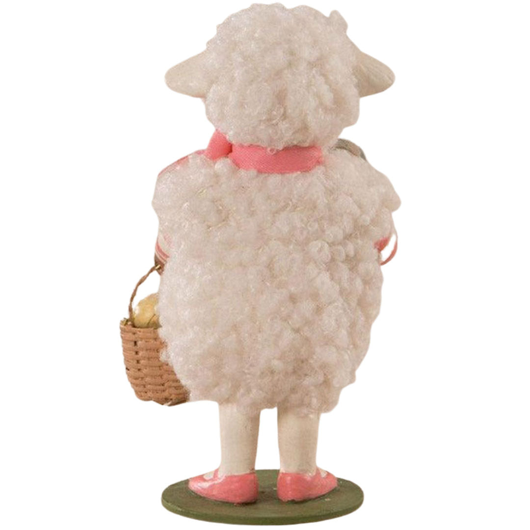 Little Demi Lamb Easter Figurine by Bethany Lowe Designs back