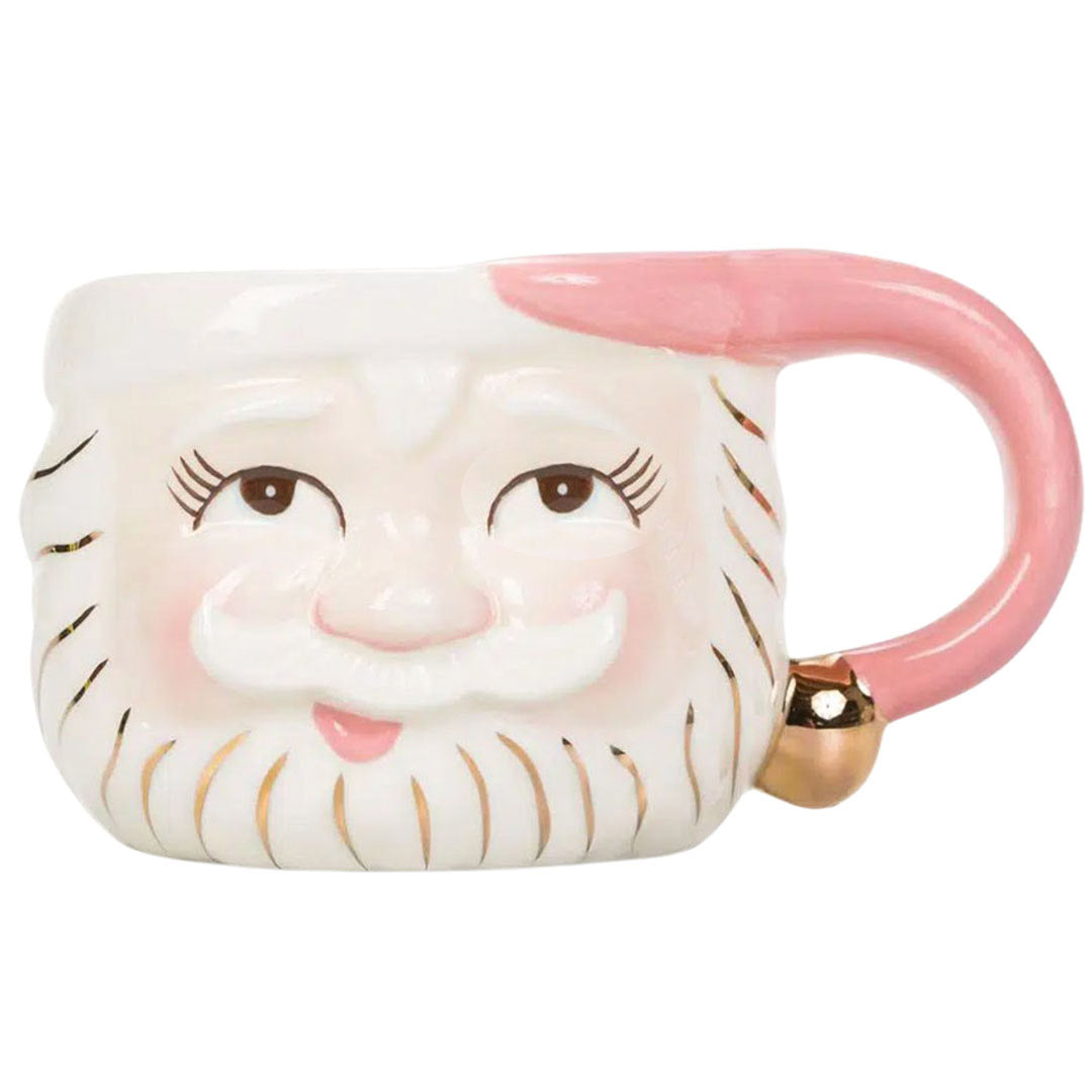 Papa Noel Pink Mug Open Eyes