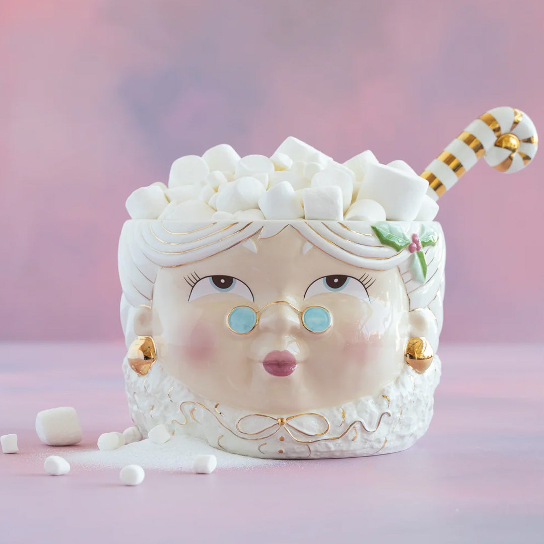 Cuddle Decor Glitterville Mrs. Papa Punch Bowl 10.5"
