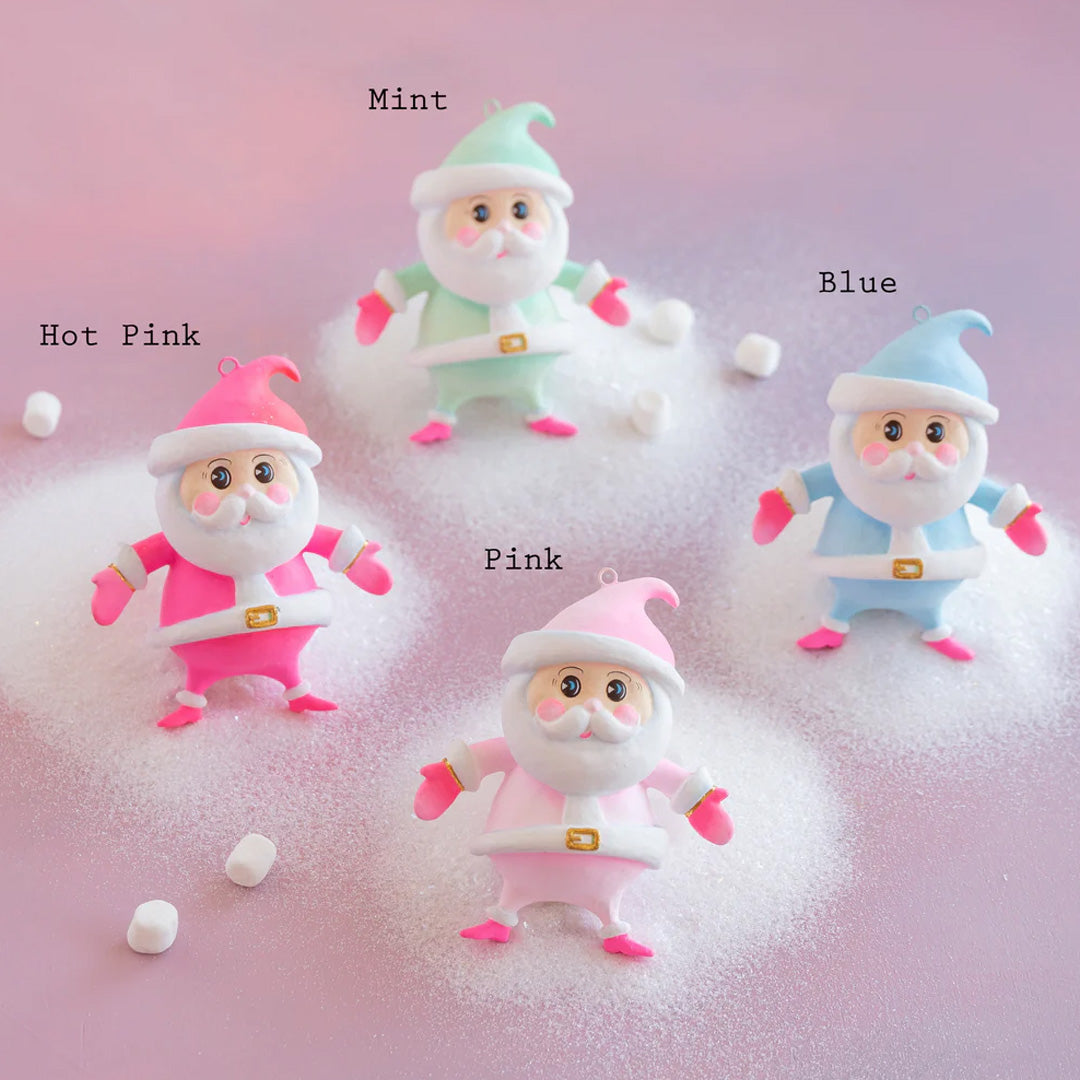 Rainbow Baby Papa Noel Ornament 4.5" by Glitterville