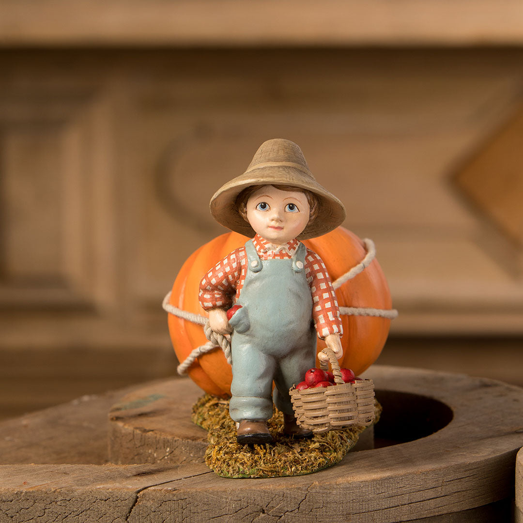 Bethany Lowe Paulie Pulling Pumpkin front