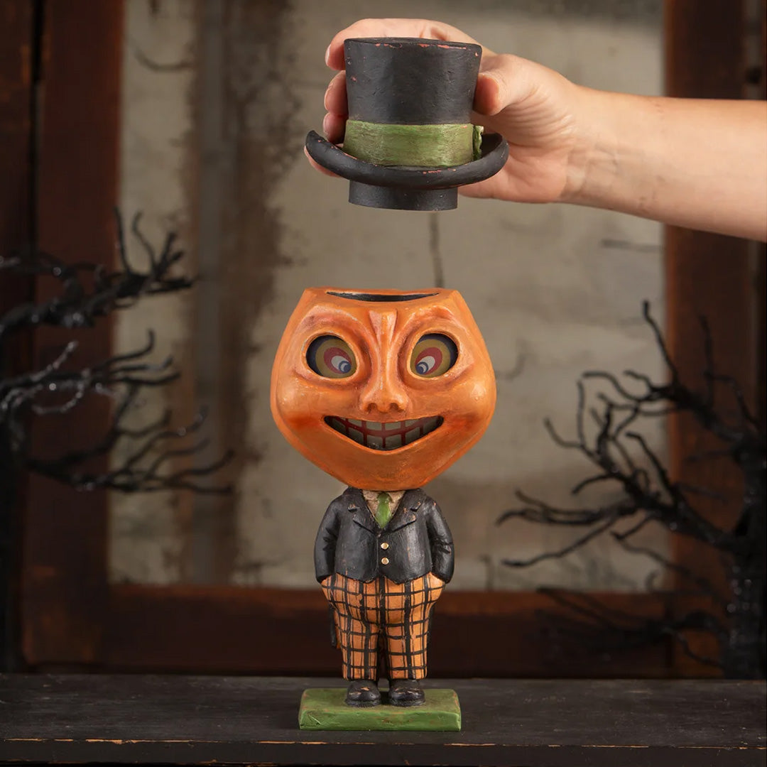 Bethany Lowe Dashing Peter Pumpkinhead front opened lifestyle