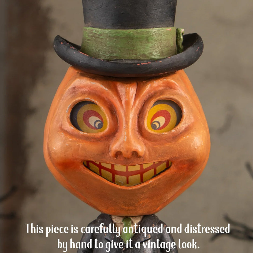 Bethany Lowe Dashing Peter Pumpkinhead closed up lifestyle