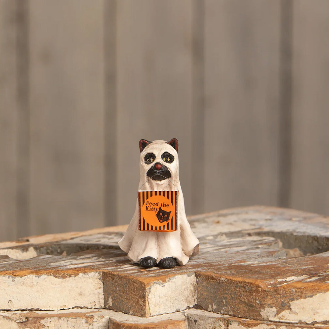 Bethany Lowe Ghost Cat front lifestyle