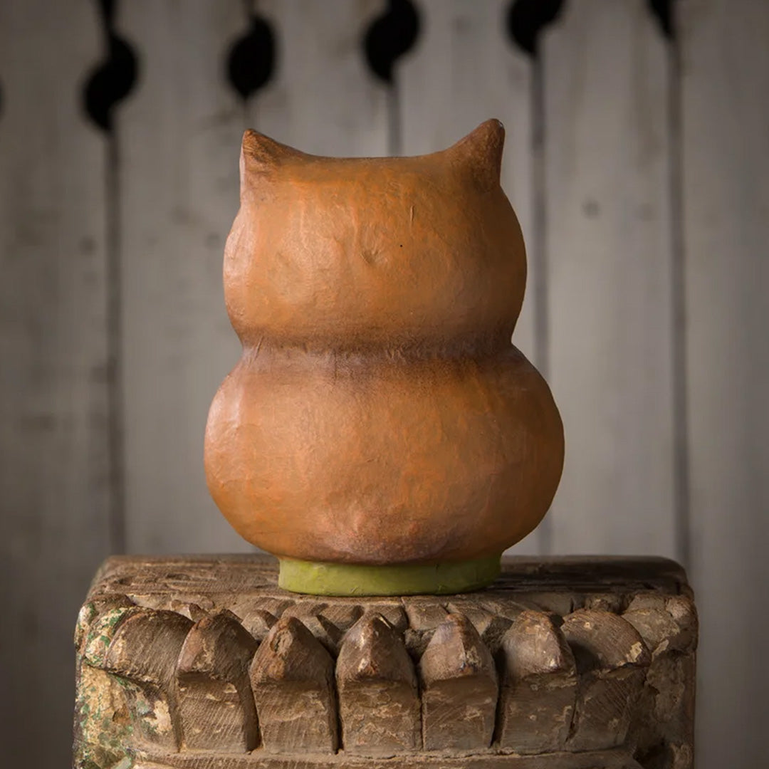 Bethany Lowe Shining Bright Owl Luminary back lifestyle