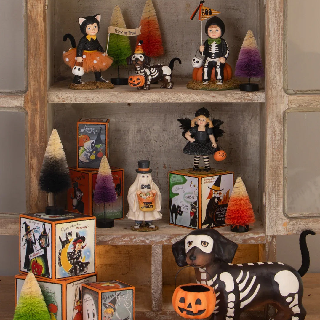 Bethany Lowe Skeleton Pup set lifestyle