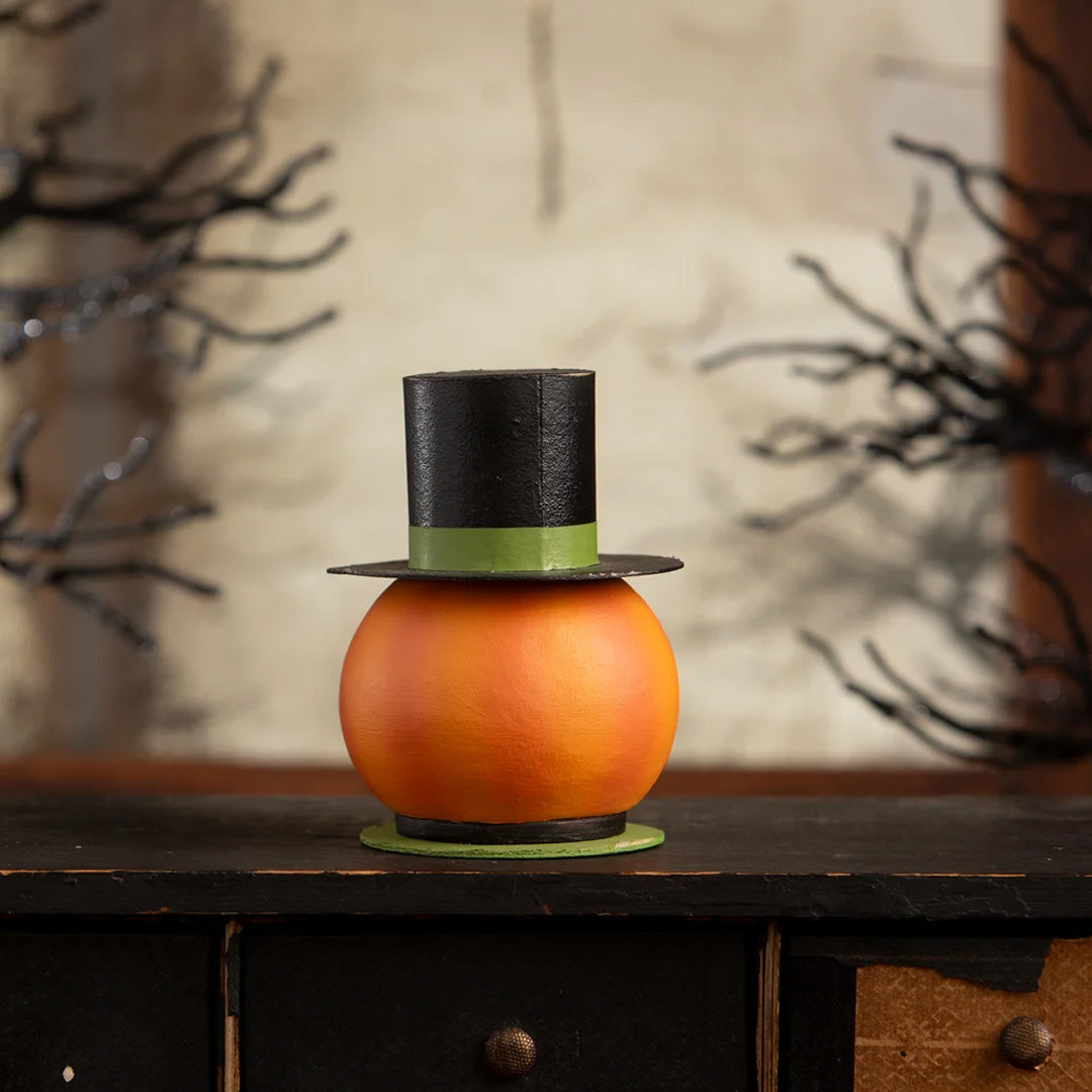 Bethany Lowe Smiling Pumpkin Container back lifestyle