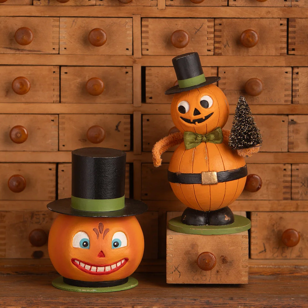 Bethany Lowe Smiling Pumpkin Container set
